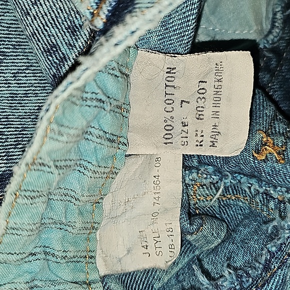 Vintage 80s Unionbay Chic Blue Acid Wash Jeans w/yoke& tapered leg Size 7x 29 - Picture 13 of 13